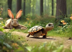 儿童故事龟兔赛跑故事原文；少儿故事龟兔赛跑文字