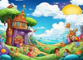 儿童故事封面gif、幼儿故事封面绘画创作