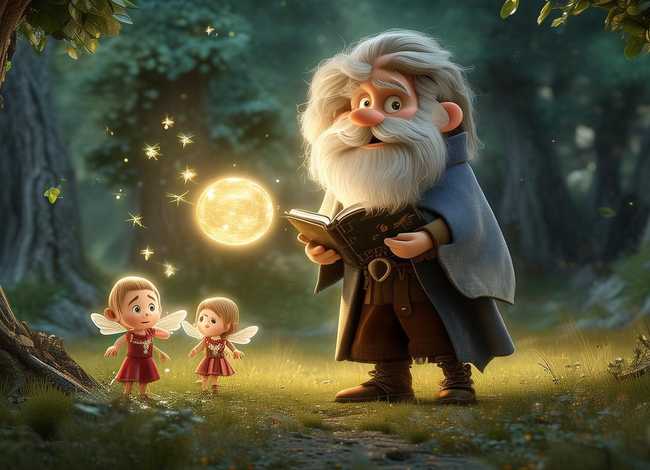 儿童故事超魔法爷爷（魔法爷爷和小精灵的故事）