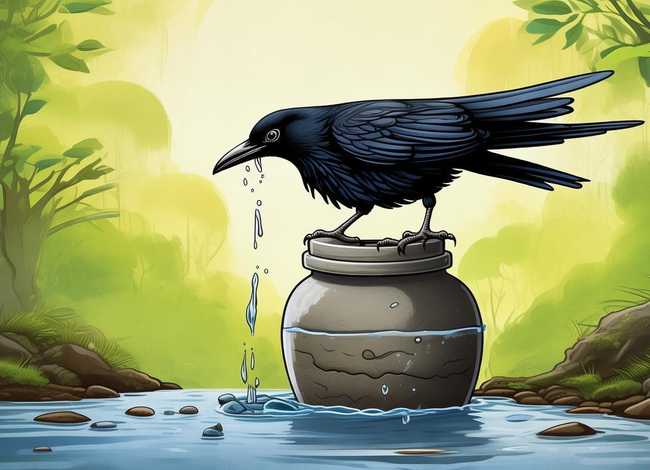 乌鸦喝水绘本故事图画可打印 乌鸦喝水绘本故事图画可打印素材 乌鸦喝水绘本故事图画可打印 乌鸦喝水绘本故事图画可打印素材