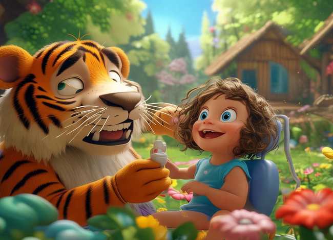 儿童故事老虎拔牙、幼儿故事老虎拔牙4分钟的视频