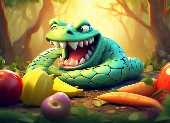 儿童故事大全好饿的小蛇、幼儿睡前故事好饿的小蛇