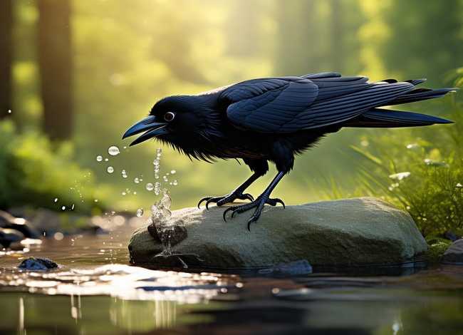 儿童故事乌鸦喝水拼音版阅读全文；乌鸦喝水的故事文字版带拼音