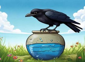 儿童故事乌鸦喝水的故事文字版，乌鸦喝水的故事幼儿版
