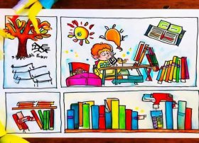 儿童读书手抄报模板、儿童读书手抄报模板内容