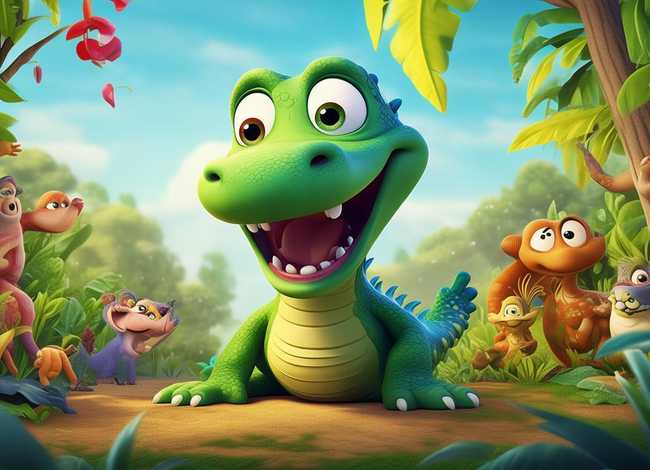 鳄鱼的故事儿童视频 - 鳄鱼的视频故事视频