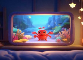 小螃蟹睡前故事；小螃蟹睡前故事视频