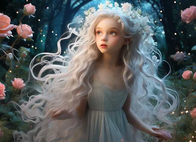 儿童故事绘本长发公主 长发公主的绘本故事