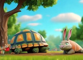 龟兔赛跑故事幼儿，龟兔赛跑简短小故事 幼儿
