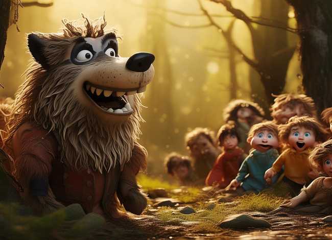 儿童故事二年级大灰狼 小儿故事大灰狼