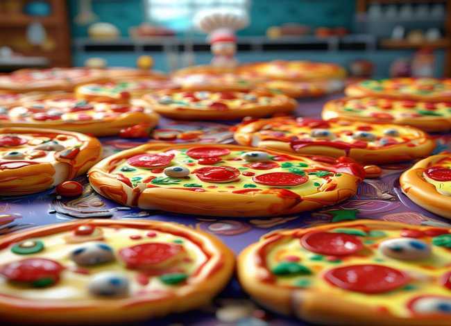 儿童动画披萨故事 - 披萨儿童画作品 儿童动画披萨故事 - 披萨儿童画作品