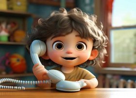 有关电话的儿童小故事 - 有关电话的故事或笑话