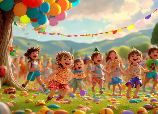 快乐的儿童节视频 - 快乐的儿童节绘画