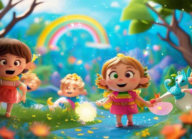 四年级童话故事儿童画；四年级儿童童话故事情节简笔画