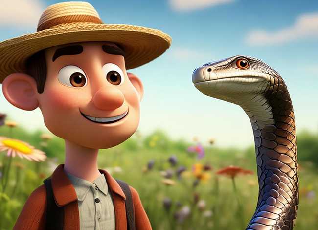 儿童故事农夫与蛇ppt、幼儿故事农夫与蛇主要内容