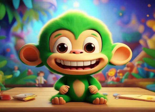 儿童绘本故事视频猴子 - 幼儿故事猴子学样视频