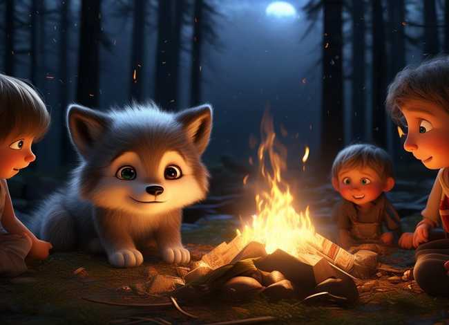 儿童故事《狼狼》、幼儿睡前故事狼