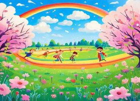 关于春天的儿童画图片 - 关于春天的儿童画图片怎么画