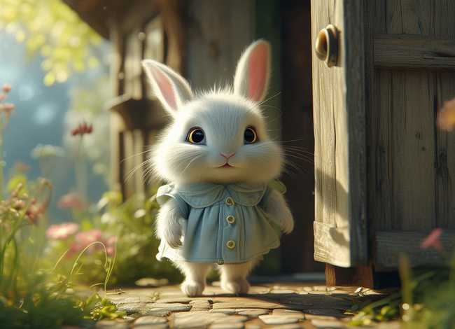 儿童故事 小兔子乖乖把门开开 - 讲故事小兔子乖乖把门开开