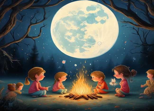 儿童故事月亮的传说、月亮的传说故事大全100字