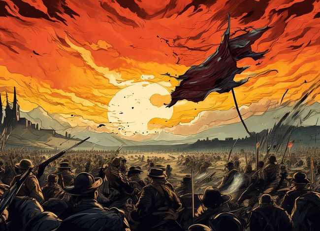 战争 故事；战争故事手抄报图片