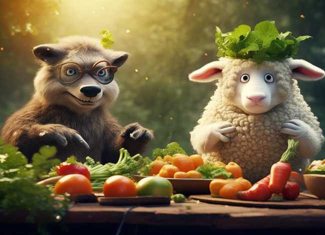 狼和青蛙的故事;狼和羊与青菜的故事 狼和青蛙的故事;狼和羊与青菜的故事