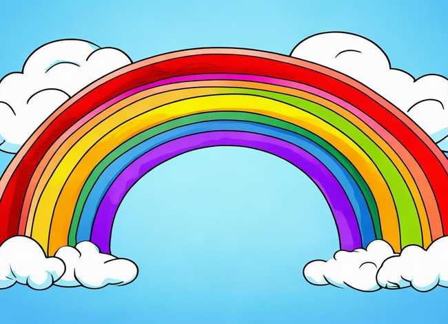 儿童彩虹简笔画涂色打印版(儿童彩虹简笔画涂色打印版大全) 儿童彩虹简笔画涂色打印版(儿童彩虹简笔画涂色打印版大全)