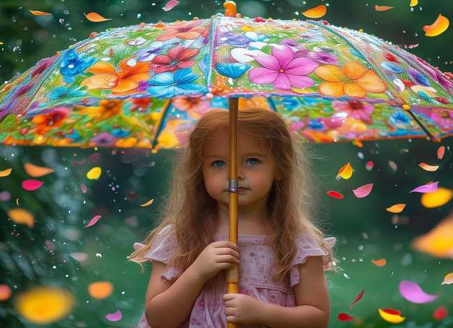 儿童故事花雨伞、花雨伞幼儿故事