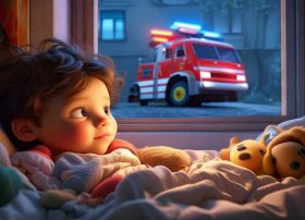 救援故事儿童睡前故事，救援车睡前故事