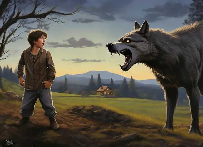 小朋友睡前故事狼来了，小故事睡前故事狼来了