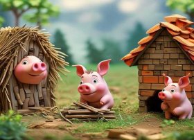 儿童故事的小视频三只小猪，幼儿三只小猪的故事视频