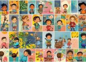 儿童图片资料、儿童图片资料怎么做