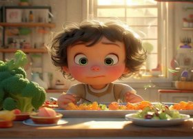 小孩吃饭的故事；小孩吃饭的故事文案