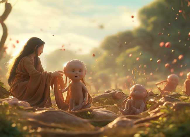 儿童故事神话传说女娲造人 幼儿神话故事女娲造人