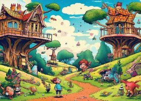 儿童绘本故事图片绘画8页 - 儿童绘本故事绘画8页