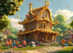 金色房子儿童故事、幼儿金色的房子讲故事视频