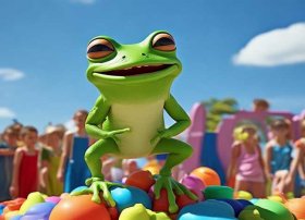 幼儿故事表演逞强的青蛙 - 幼儿园故事逞强的青蛙演示