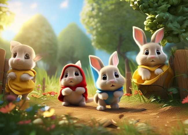 儿童故事《三只小兔》（幼儿讲故事三只小兔）
