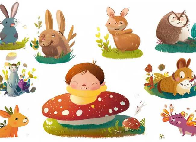 儿童故事画图片 - 儿童故事画图片6幅简单