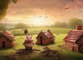 三只小猪盖房子故事完整版英语，三只小猪盖房子故事完整版英语怎么说