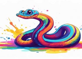 蛇儿童画图片、蛇儿童画图片简单