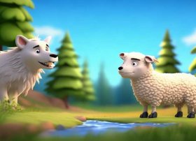 巴巴熊儿童故事狼和小羊；狼和小羊幼儿故事