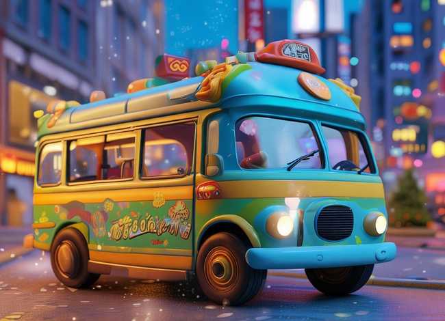 奇奇当司机儿童睡前故事，宝宝巴士奇奇妙妙当出租车司机