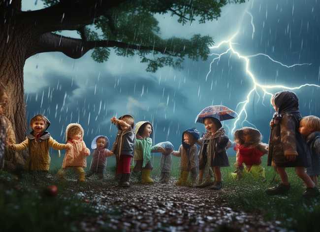 关于打雷的有趣故事（关于打雷的有趣故事简短）