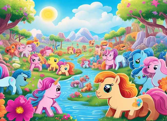 小马宝莉儿童涂色画、小马宝莉儿童涂色画打印大全