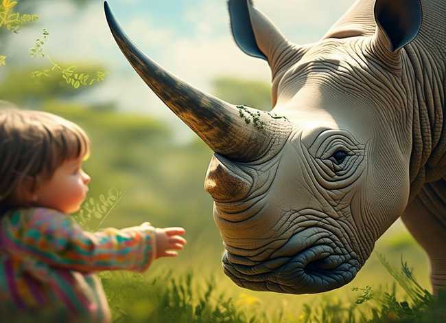 长尖角的犀牛儿童故事,长角犀牛的图片 长尖角的犀牛儿童故事,长角犀牛的图片