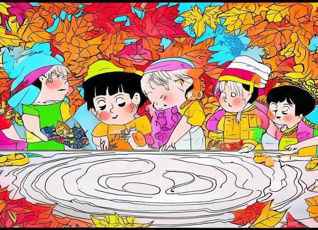 重阳节儿童画 - 重阳节儿童画线稿 重阳节儿童画 - 重阳节儿童画线稿