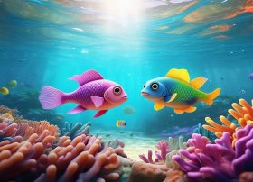 儿童故事两只小鱼，两只小鱼的故事完整版