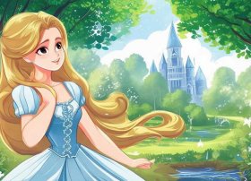 儿童故事连环画简笔画白雪公主 - 连环画6张故事简笔画白雪公主