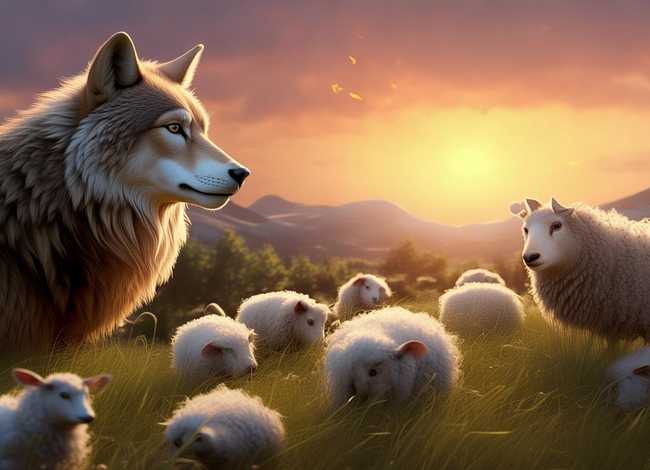 给我讲羊和狼的故事、给我讲羊和狼的故事英语